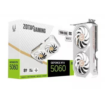 Grafikas karte Zotac GAMING GeForce RTX 5060 Twin Edge OC White Edition 8GB GDDR7