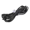 Akyga AK-PC-05C barošanas kabelis, CEE 7/7 uz IEC C13, varš 3 x 1 mm², 5 m, melns