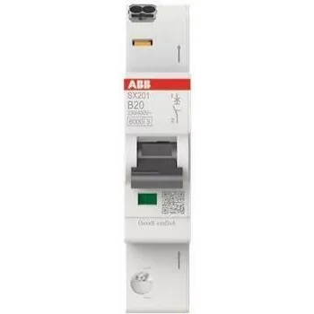 ABB Strāvas slēdzis SX201-B20 Flexline B-rakst. 6kA 20A 1P (2CDS251003R0205)