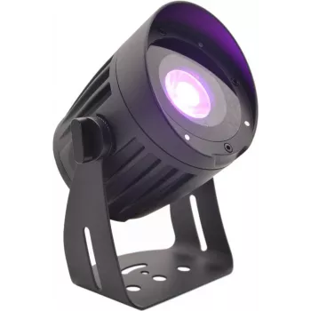 Āra LED prožektors EUROLITE 15W RGBW ar zemes smaili
