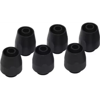 Alphacool HF skrūvējamais savienotājs TPV - 12,7/7,6mm taisns - Melns - 6er komplekts (17453)
