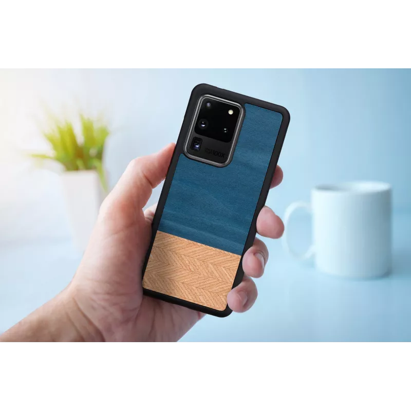 Aizsargmaciņš Man and Wood Galaxy S20 Ultra Denim Black