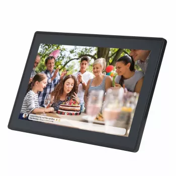 Denver PFF-1515B digitālais foto rāmis Melns 39.6 cm (15.6 inch) Skārienekrāns Wi-Fi