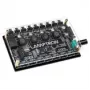Ventilatoru un ARGB kontrolieris Lamptron CY816 Melns — 6 ventilatoru porti, 8 ARGB zonas