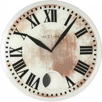 NeXtime Romana 8162 sienas pulkstenis, balts, Ø43 cm