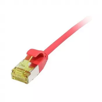 Patch kabelis RJ45, CAT6A 500MHz, 3m, Sarkans, U/FTP, plāns apaļš d=3,8mm, TPE/LSZH(Superflex), AWG32, ar Cat.7 izejas kabeli, Synergy 21 (S217346V3)