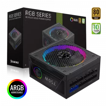 Gamemax barošanas bloks, 80 PLUS Gold | RGB 750G | 750 W