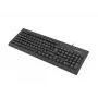 Pilnizmēra vadu tastatūra NATEC MORAY Home/Office USB QWERTY US International Melna, 104 taustiņi, ciparu bloks