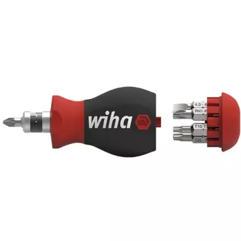 Wiha Stubby skrūvgriežu komplekts 8 gab. iekšējais sešstūris, ārējais sešstūris, Phillips, Phillips Pozidriv, spraugas, TORX (43613)