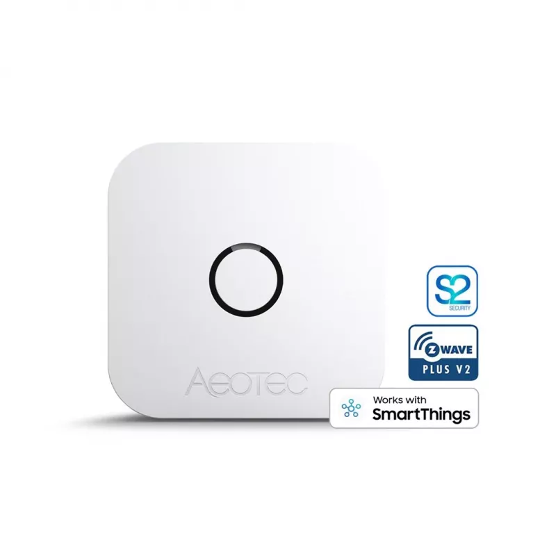 Iekštelpu temperatūras un mitruma sensors AEOTEC AEOEZWA039 — brīvi stāvošs, ar baterijām, 34×34×17 mm
