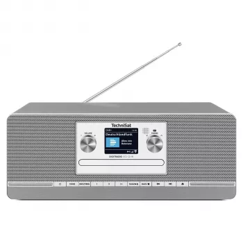 TechniSat DIGITRADIO 372 CD IR interneta, analogā un digitālā radio, antracīts/sudrabs