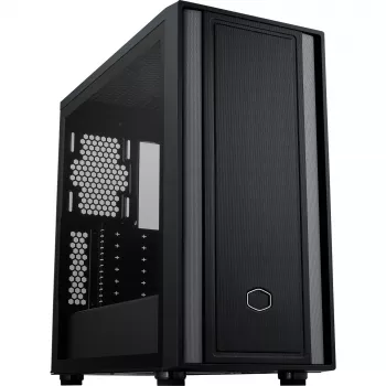 Cooler Master MasterBox 600 Lite PC korpuss, MIDI-Tornis, E-ATX, Rūdīts stikls - Melns