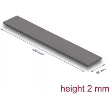 Termopaliktnis DeLOCK 18477 3 W/m·K Pelēks 20x120x2 mm