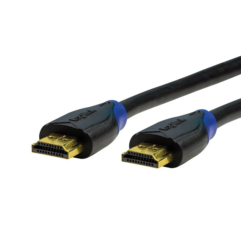 LogiLink CH0062 High Speed HDMI 2.0 vads ar Ethernet, 4K/60Hz Ultra HD, 3D, zeltīti kontakti, 2 m, melns