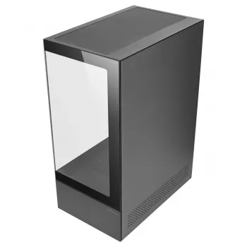 PC korpuss TACENS Mars Gaming MC-XO Midi Tower Melns — ATX/Micro-ATX/Mini-ITX, apakšējais barošanas bloks, 1×120 mm aizmugurējais ventilators, atbalsta līdz 328 mm GPU