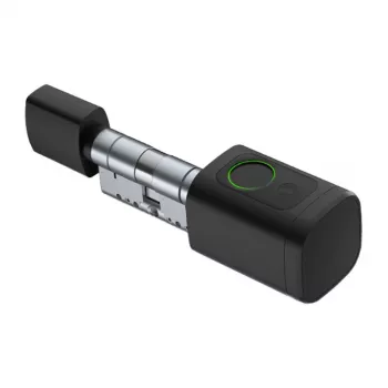 Digitālā slēdzenes cilindrs Avatto SDL-V1-B80 — 80 mm, melns, bezatslēgas elektroniskais cilindrs