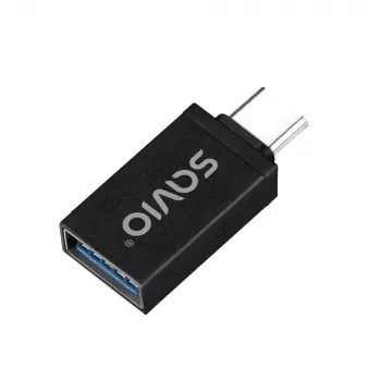 Savio AK-80 Video kabeļa adapteris 0m USB Type-A USB Type-C Melns