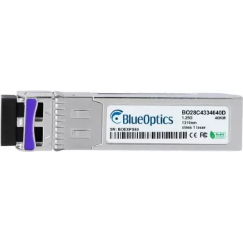 SFP šķiedru optikas uztvērējs BlueOptics 100-04063-BO, 1250 Mbit/s, sudraba, MTBF 1 000 000 h