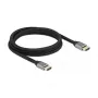 DELOCK Ultra High Speed HDMI kabelis 48 Gbps 8K 60Hz Pelēks 2m Sertificēts