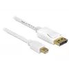 DeLOCK 83484 Mini DisplayPort kabelis 5 m Balts