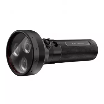 Rokas lukturītis Ledlenser P18R Melns, uzlādējams, 1000 lm, IP68, 600 m stars, 18650 akumulators