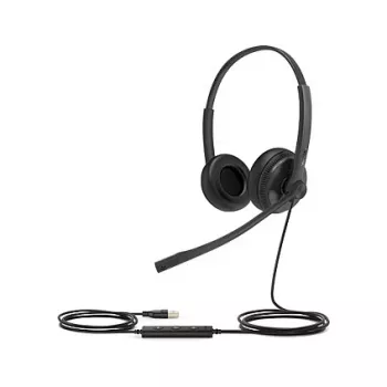Yealink UH34 SE Lite Dual Teams vadu austiņas ar galvas saiti, USB Type-C, melnas