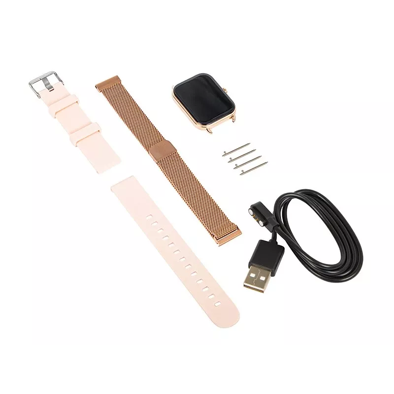 Viedpulkstenis X16 Bluetooth rozā