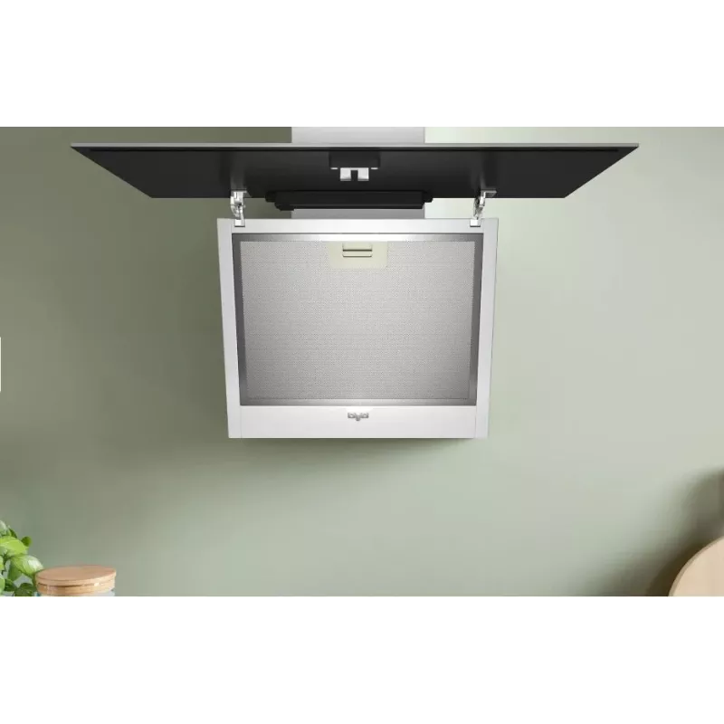Sienas nosūcējs Bosch DWK65DK20, 590×325×690 mm, 550 m³/h, 3 ātrumi, 62 dB, balts, alumīnija tauku filtrs