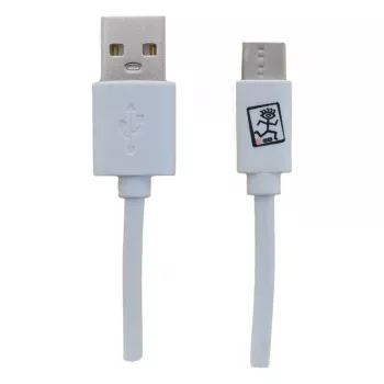 USB kabelis 2GO 795925 1m Micro-USB B USB-C USB 3.2 Gen 1 Balts