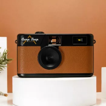 Bezekrāna digitālā kamera Camp Snap CS-V105-BR-JP — Brūna kompakta kamera bez displeja