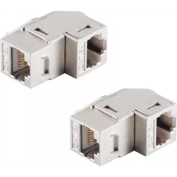 ShiverPeaks BS08-10004-2 RJ45 savienotājs CAT 6A leņķveida STP, 2 gab.