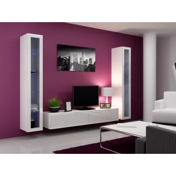 Cama TV statīvs VIGO '180' 30/180/40 balts/balts glancēts