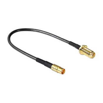 Koaksiālais kabelis DeLOCK 88577 0,2 m SMA MCX melns