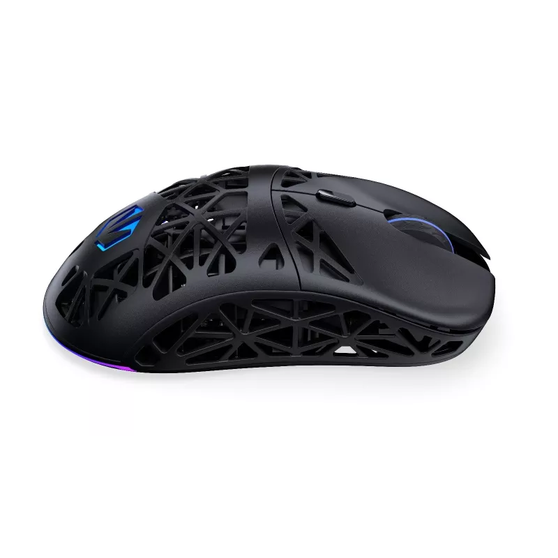 Endorfy LIV Wireless EY6A018 spēļu pele, optiskā 12000 DPI, Bluetooth/2,4 GHz/vadu USB-C, 6 pogas, RGB, melna