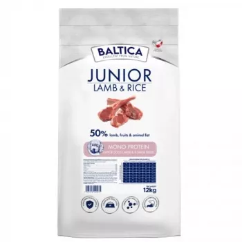 BALTICA Nutraceutic Puppy Monoprotein Jērs ar rīsiem - sausā suņu barība - 12kg