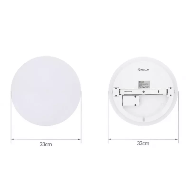 Tellur WiFi LED 24W Round — viedā griestu LED lampa, 24W, Wi‑Fi vadība, apaļa