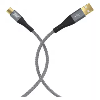 EFB Elektronik USB-A uz USB-C kabeļu komplekts 60W QC 3A 2x3m Pelēks - Digitāls/Dati (USB-AC-00009)
