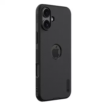 Aizsargmaciņš Nillkin iPhone 16 Plus Super Frosted Pro — melns, plāns ciets apvalks