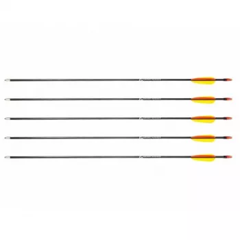Bultu komplekts POE LANG D-055-B3 — stiklšķiedras bultas, 28 collas (710 mm), melnas, 5 gab.