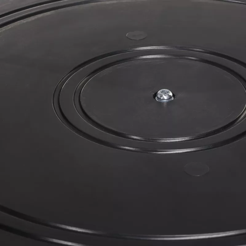 Ortopēdiskais rotējošais spilvens ActionMed PO600AM — apaļš sēdekļa spilvens, 360° rotācija, 1,5 kg, melns