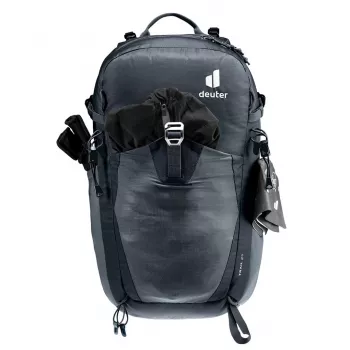 Mugursoma DEUTER Trail 25 — 25L pārgājienu dienas mugursoma, melnā-šīfera krāsā