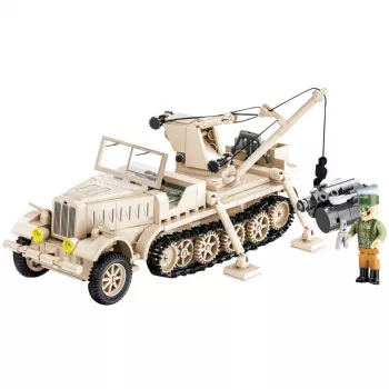 Cobi Sd.Kfz. 9/1 Famo būvējamais modelis — Otrā pasaules kara smagais evakuācijas traktors, 498 detaļas, daudzkrāsains