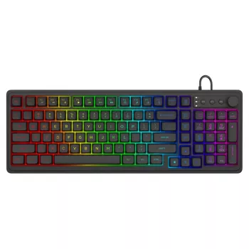 Savio Galaxis Gaming klaviatūra USB QWERTY US English Melna