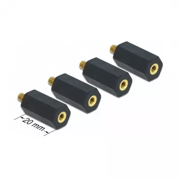 Montāžas komplekts DeLOCK 60242 Melna Plastmasa
