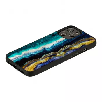 Aizsargmaciņa iKins Apple iPhone 12 Pro Max — purpura ahāta dizains