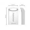 USB zibatmiņa 256GB Transcend JetFlash 710 USB3.1 Sudrabs