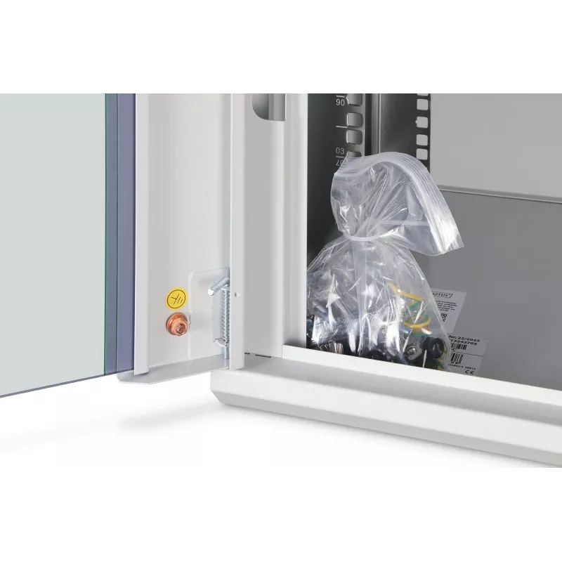Sienas stiprinājuma 9U skapis DIGITUS Dynamic-N DN-37104, 600x450 mm, IP20, atslēgas slēdzene, neizmontēts