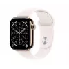 Viedpulkstenis Apple Watch Series 11 GPS + Cellular 42mm Zelts Titanis Korpuss Light Blush Sport Siksniņa M/L