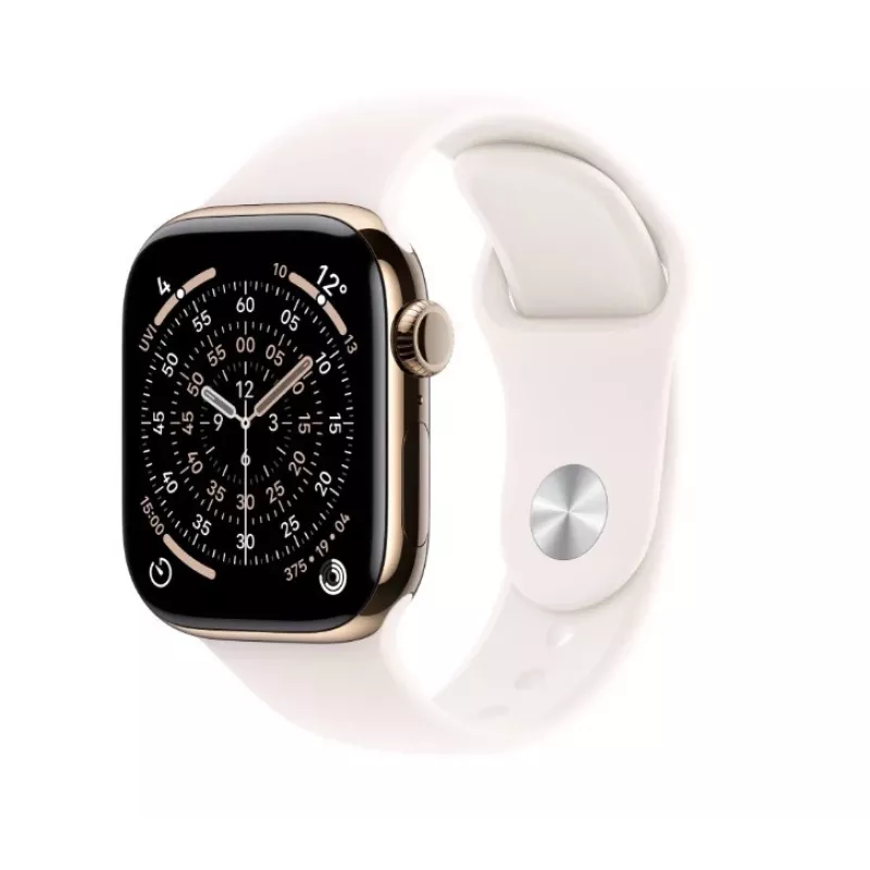 Viedpulkstenis Apple Watch Series 11 GPS + Cellular 42mm Zelts Titanis Korpuss Light Blush Sport Siksniņa M/L