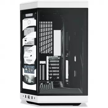 HYTE Y70 Touch Infinite Midi Tower Melns, Balts